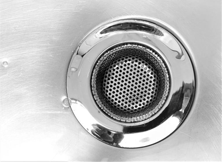 a close-up shot of a drain