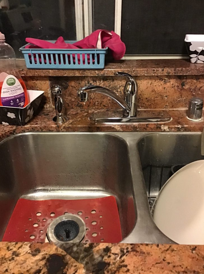 Kitchen faucet and drain cleaning.