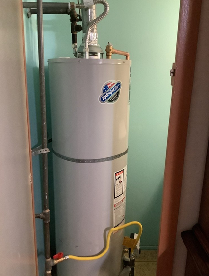 Water heater repair to improve heating system.