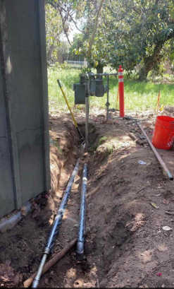 A gas leak repair in Riverside