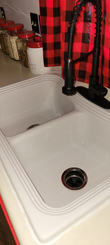 A sink after getting drain cleaning in Riverside