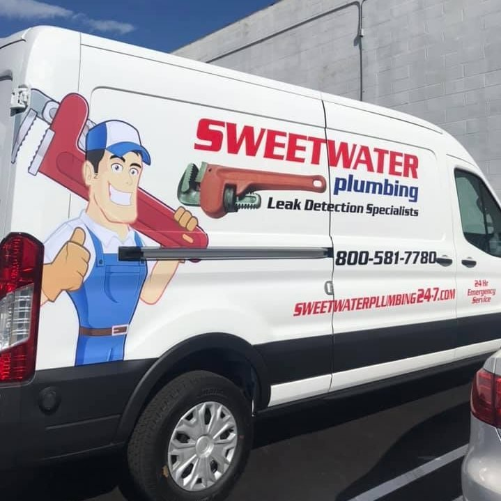 A van for hot water heater repair in Riverside