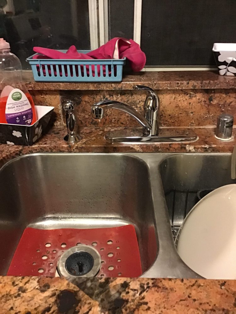 A kitchen sink after getting its drain cleaned by emergency plumbers in Pomona