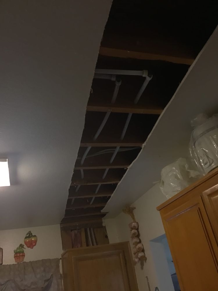 Plumber working on a home repiping project